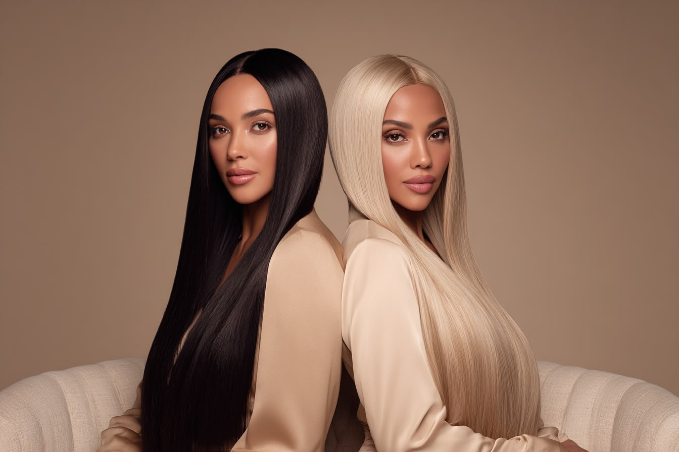Straight Hair → Wigs.