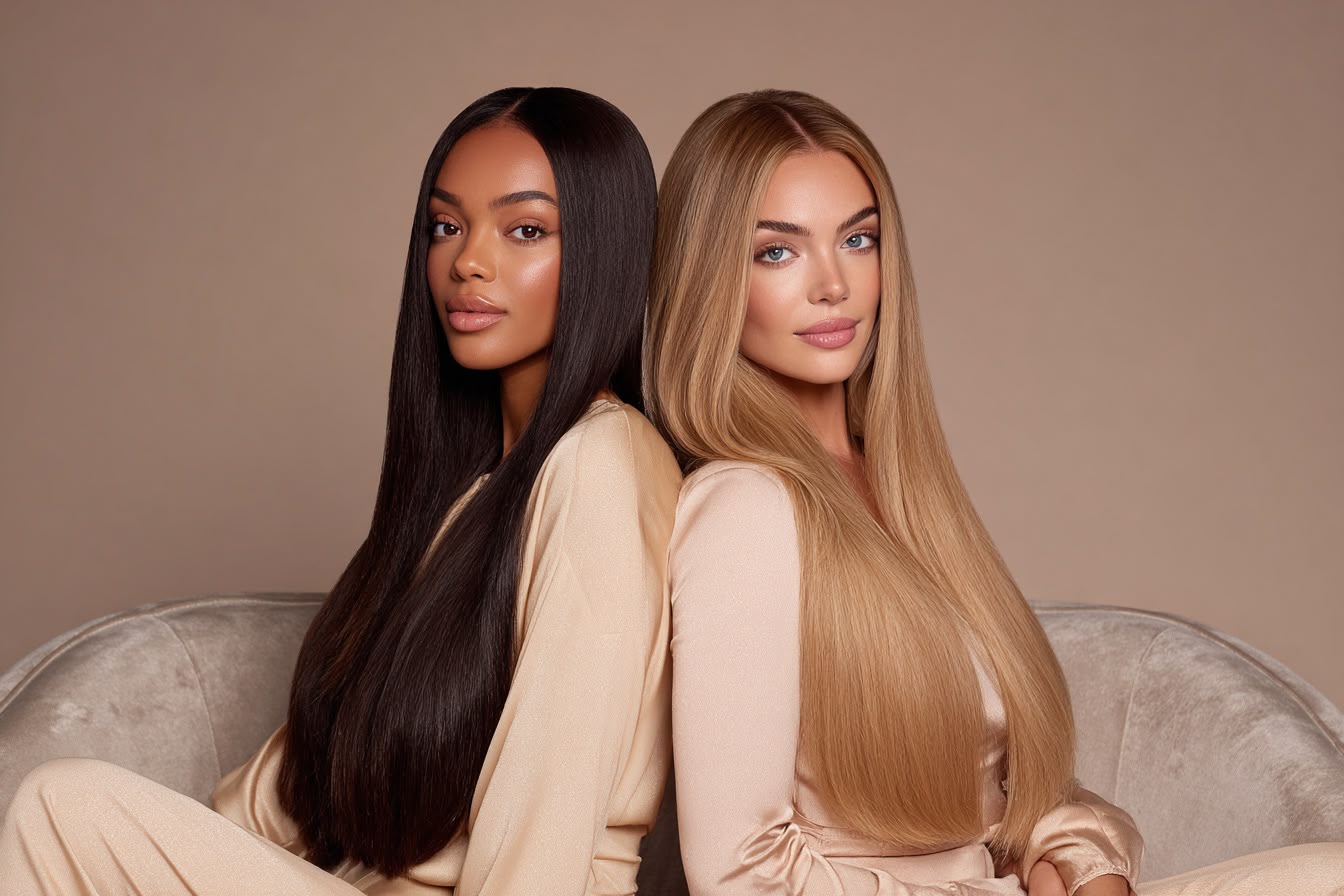 Straight Hair → Wigs.