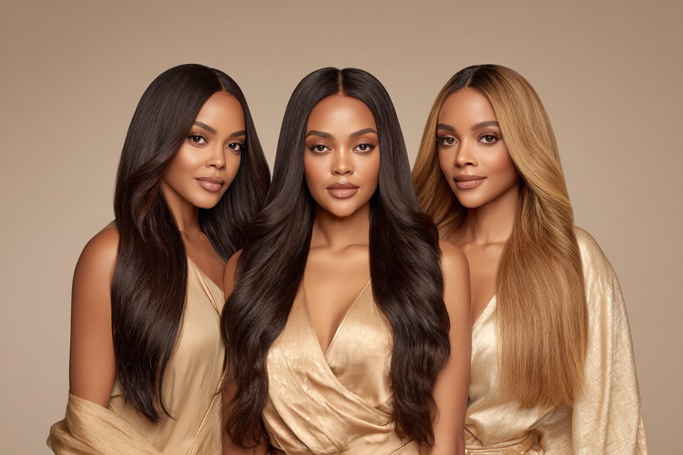 Straight Hair → Wigs.