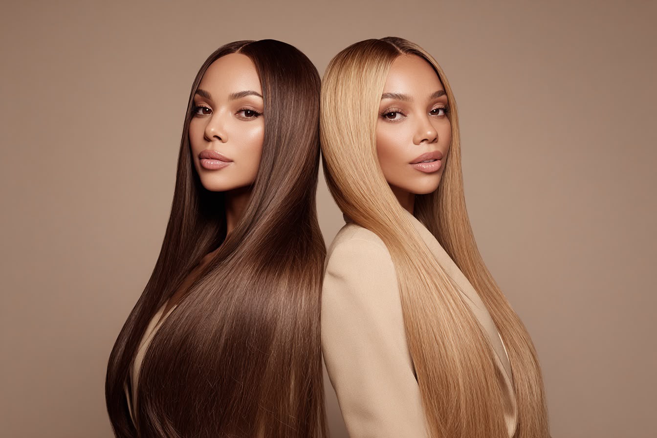 Straight Hair → Wigs.