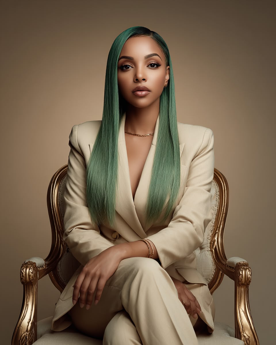 Straight Hair → Wigs.