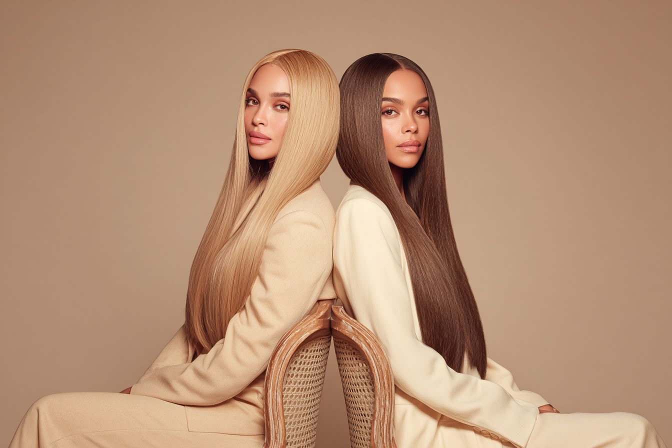 Straight Hair → Wigs.