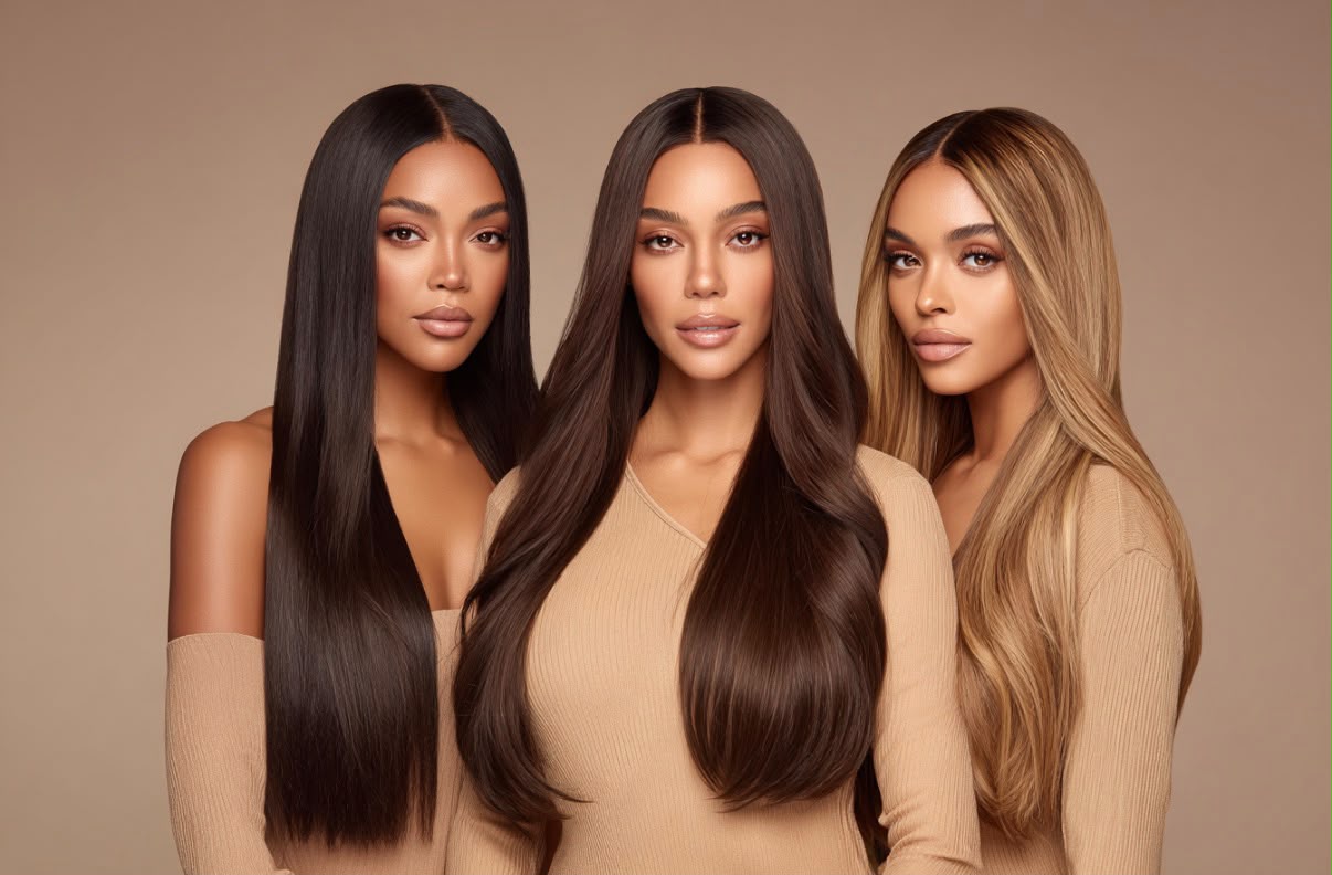 Straight Hair → Wigs.