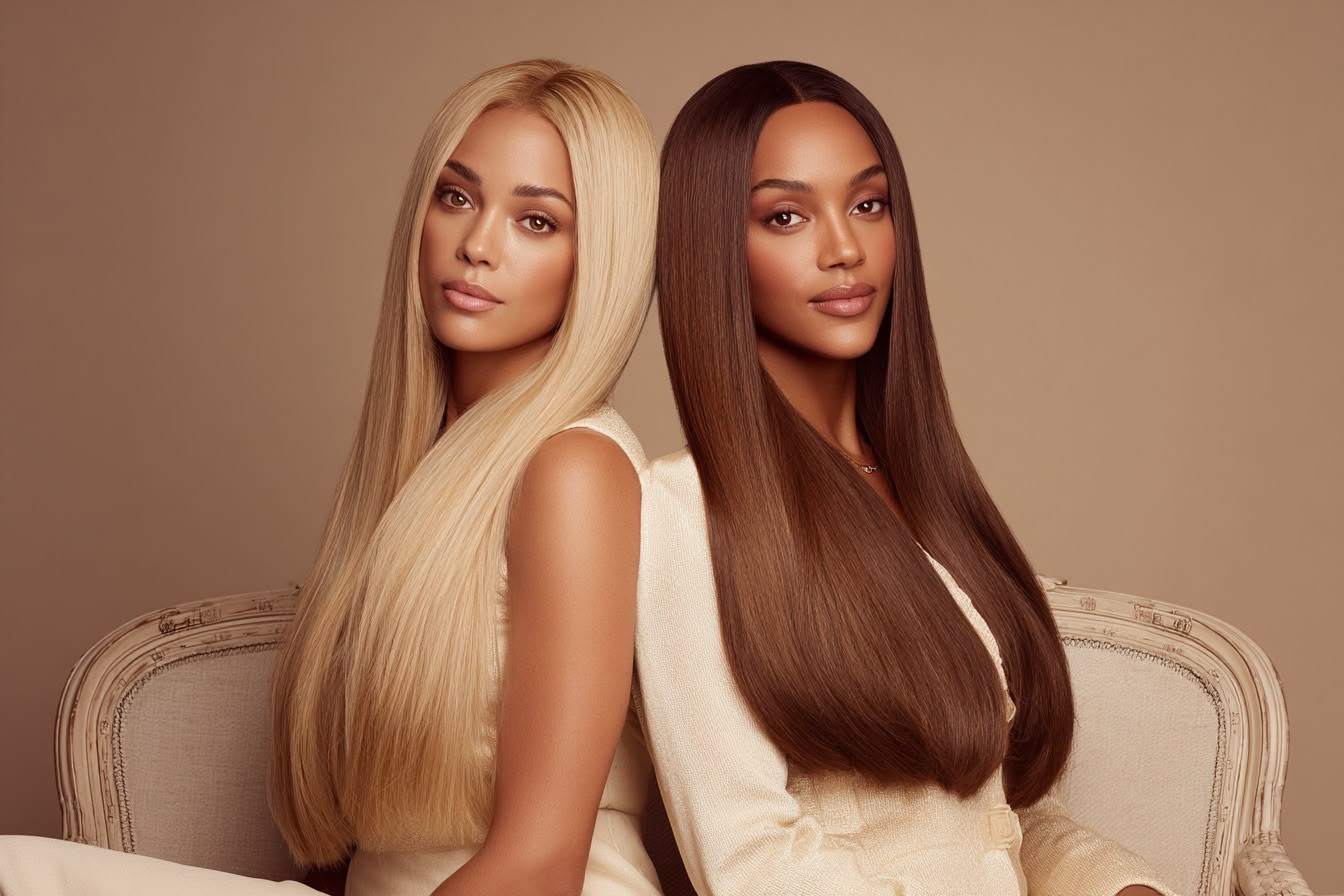 Straight Hair → Wigs.