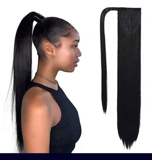 Straight Clip-In Ponytail Extensions - Abundant Beauty Bar